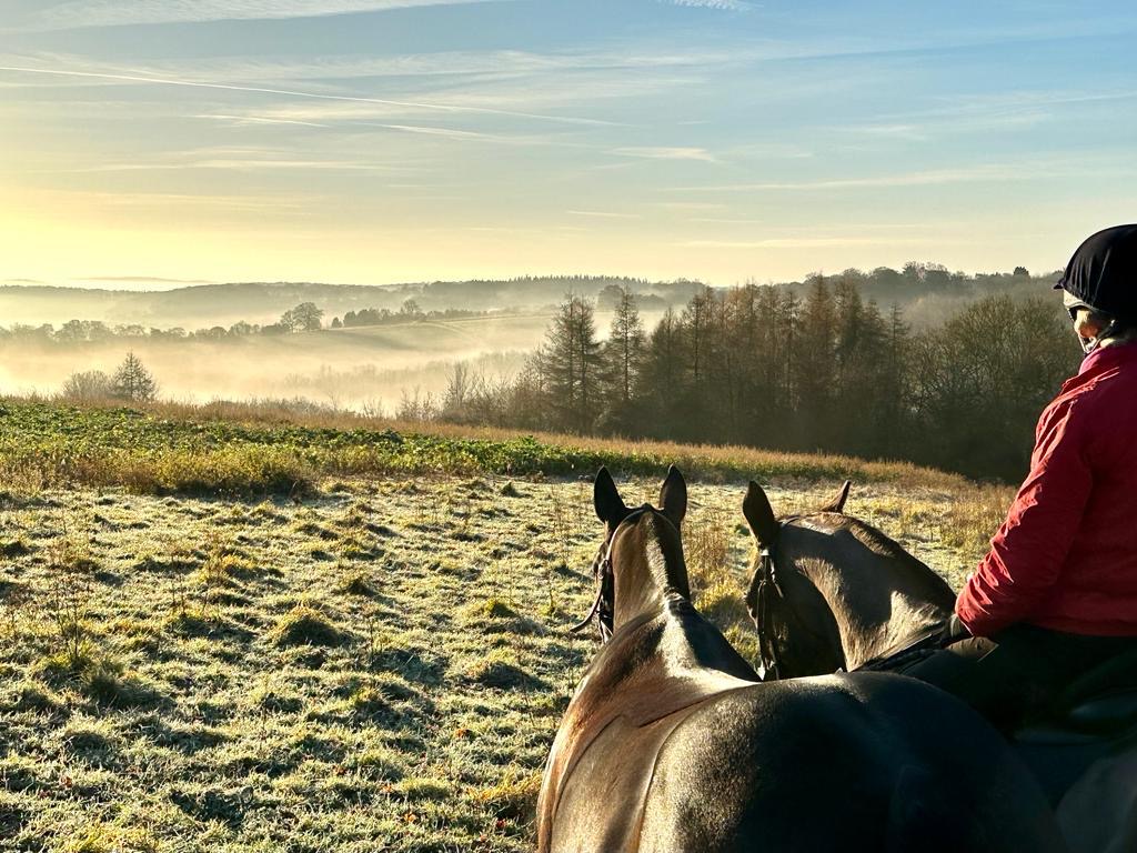 A misty morning ride over the Chiltern Hills